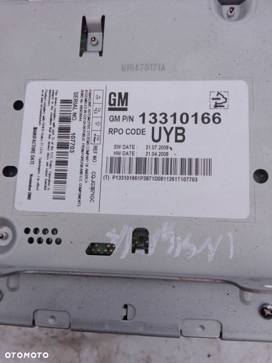 Radio CD Opel Insignia A 13310166 - 3