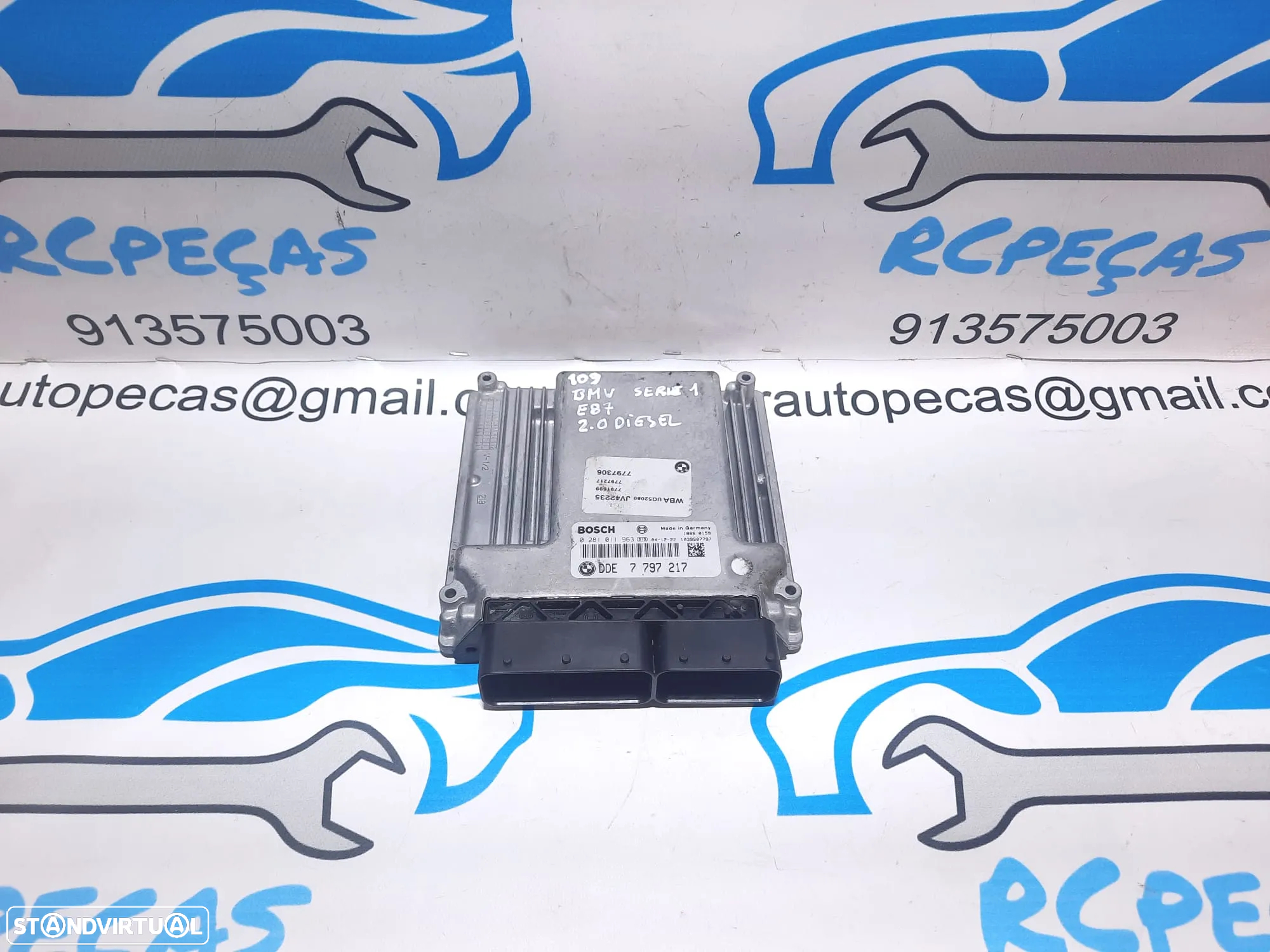 CENTRALINA ECU MOTOR BMW SERIE 1 E87 2.0D 16V 163CV M47D20 204D4 0281011963 13617797217 7797217 DDE7797217 SERIE 1 E81 E82 COUPE E88 CABRIO - 6