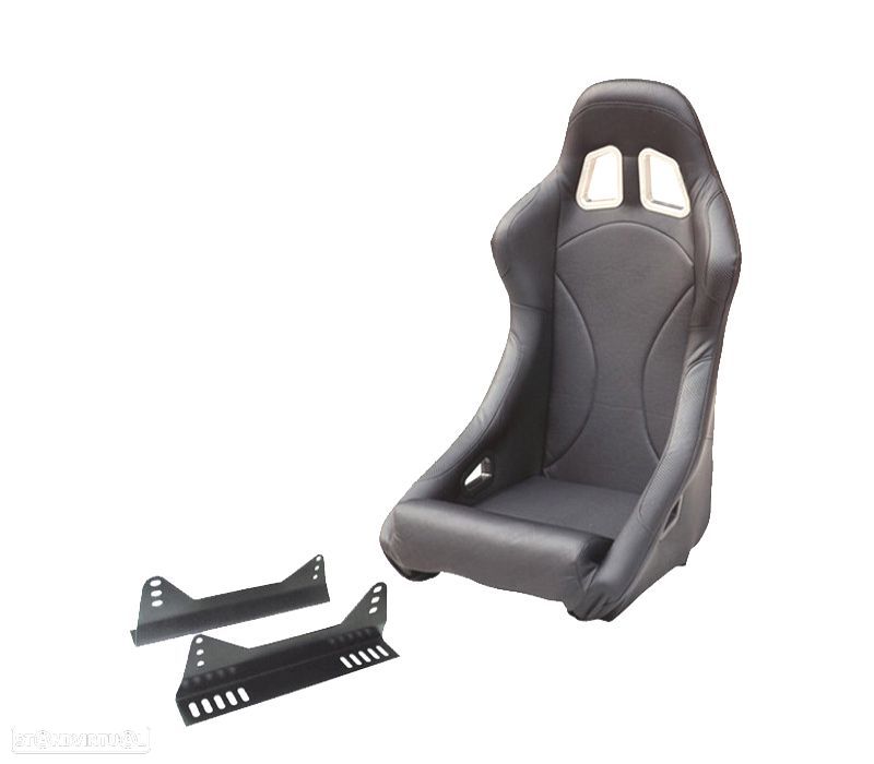 KIT BAQUET BACKET DESPORTIVA PRETA ESTILO EVO - 1