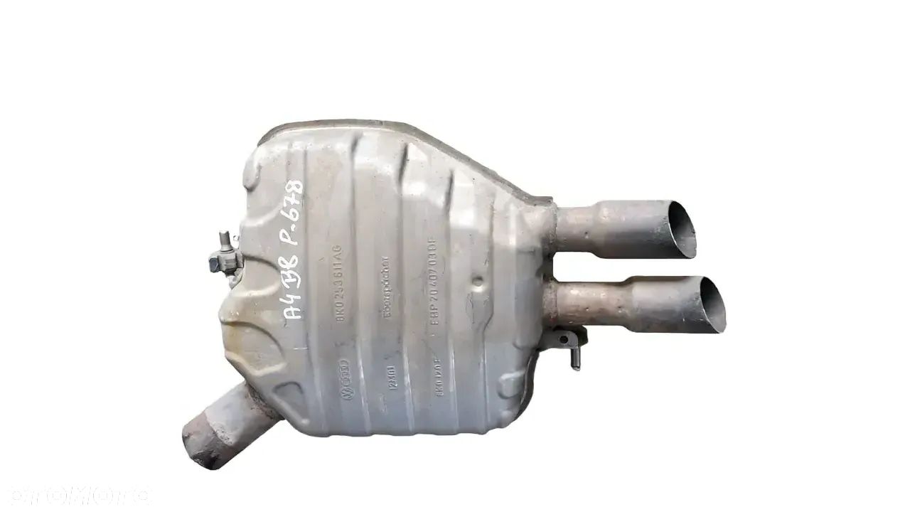 Tłumik Końcowy - Wydech Audi A4 B8 A5 8T 1.8/2.0 TFSI 8k0253611AG - (2007 – 2016) - Gwarancja Wysyłka - 1
