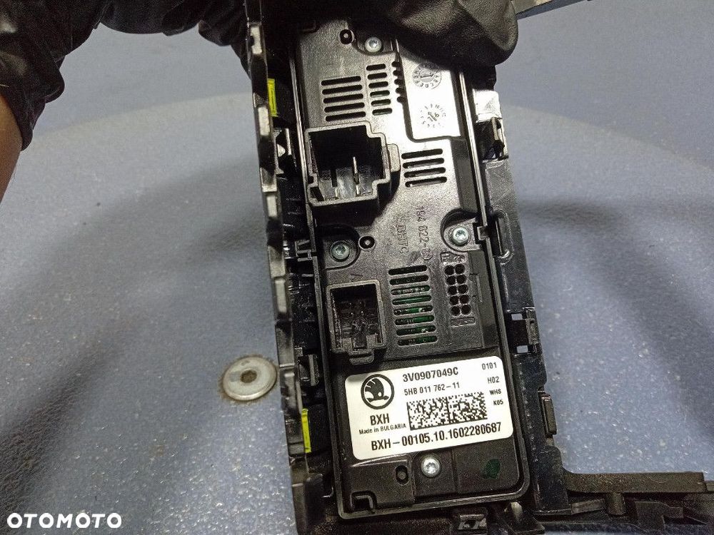 SKODA SUPERB III 15- PANEL KLIMATYZACJI TYŁ TYLNY 3V0907049C - 7