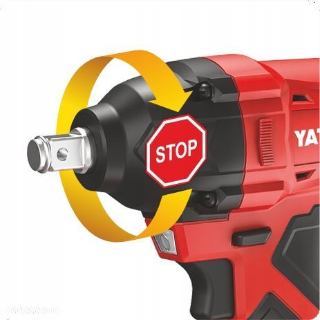 YATO KLUCZ UDAROWY AKUMULATOROWY BEZSZCZOTKOWY 18V 350NM  2x4Ah NASADKA - 8