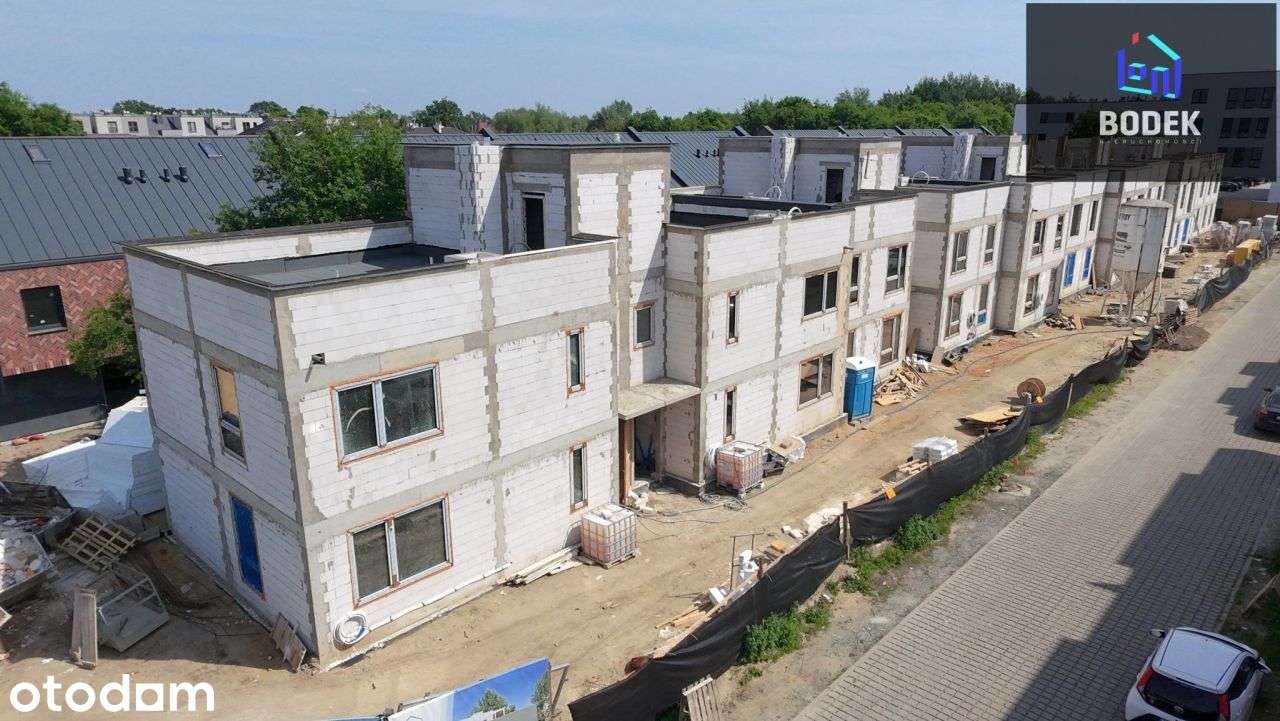 0%, taras 58 m2, balkon 8 m2, podłogówka, parking