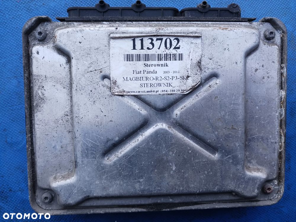 Komputer sterownik SILNIKA ECU FIAT PANDA 1.1 IAW 4AF.SS ASO IMMO 55196260 - 3