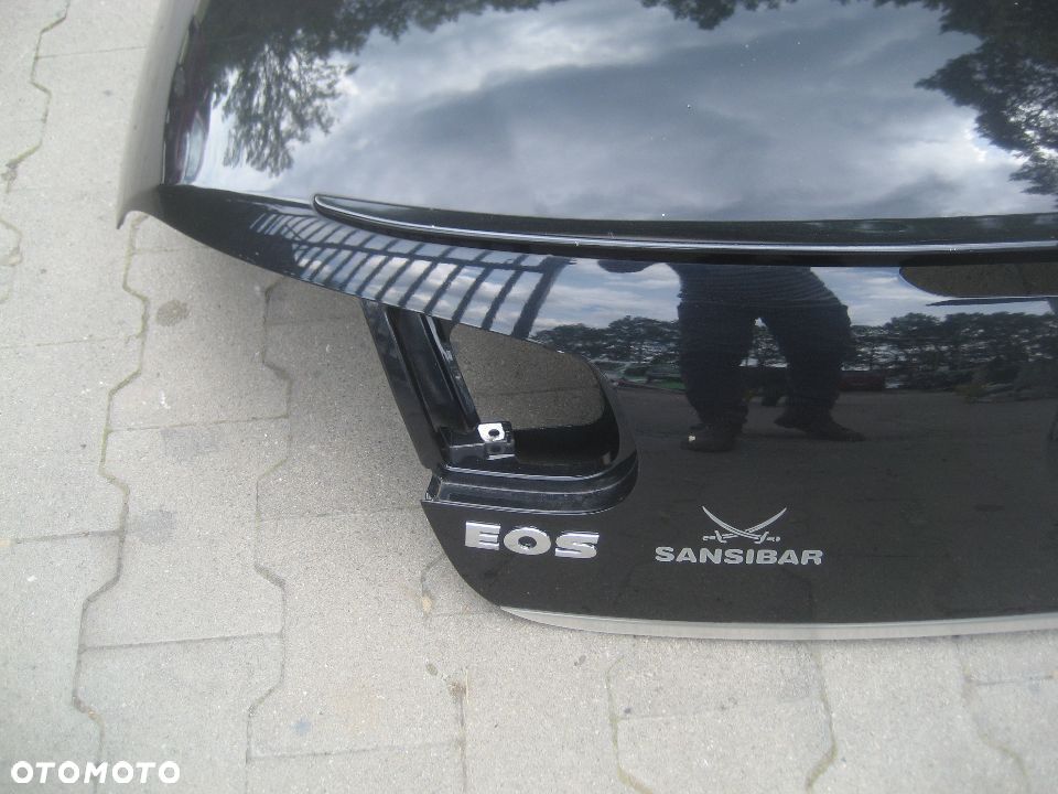 vw eos klapa pokrywa bagażnika chrom spoiler czarna - 2