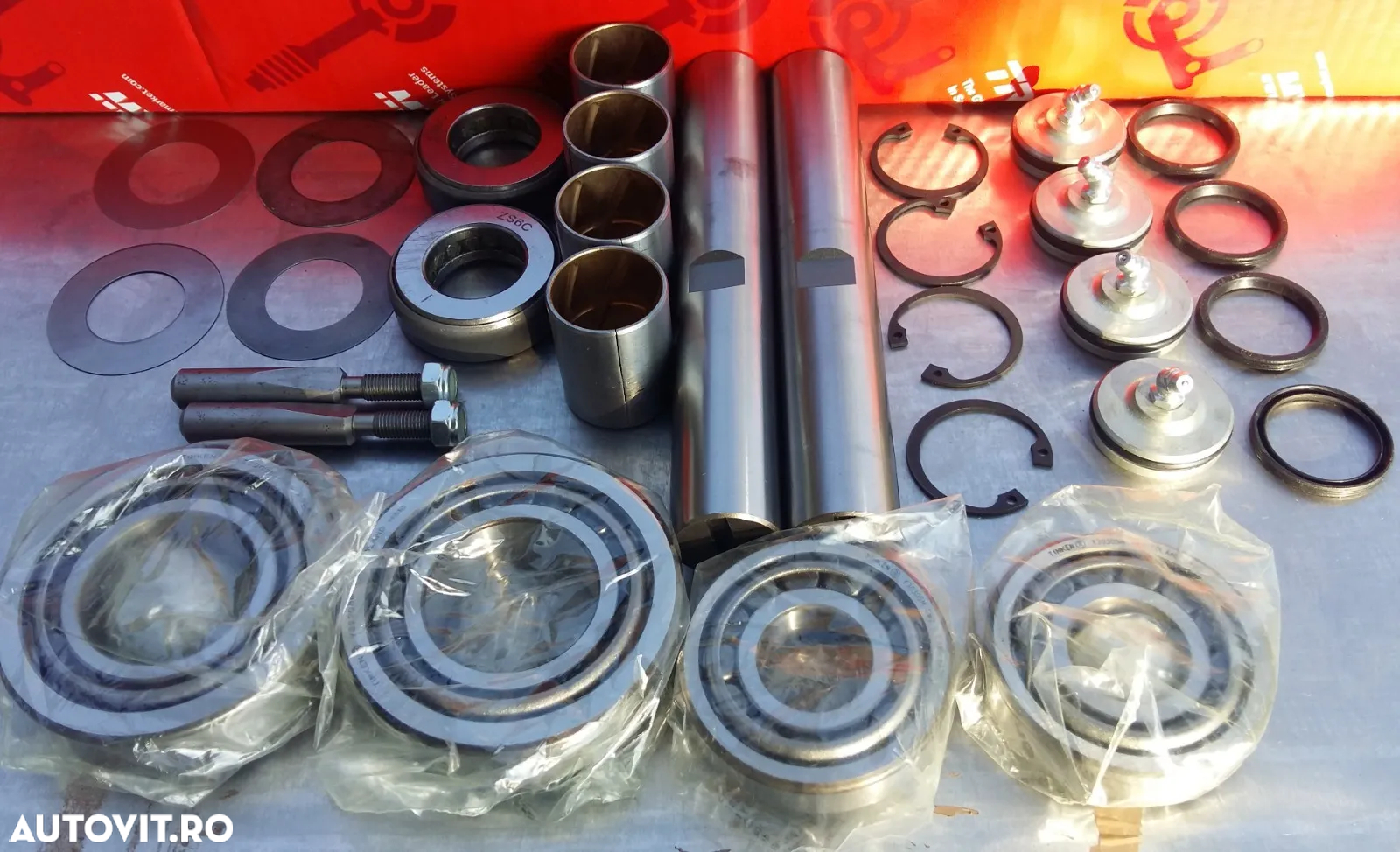 Butuc roata fata NISSAN ATLEON L35 ECO-T100 L35-09 EBRO L35-08 SEMERING ROATA RULMENTI DISC PLACUTE SURUBURI KIT PIVOTARE - 19