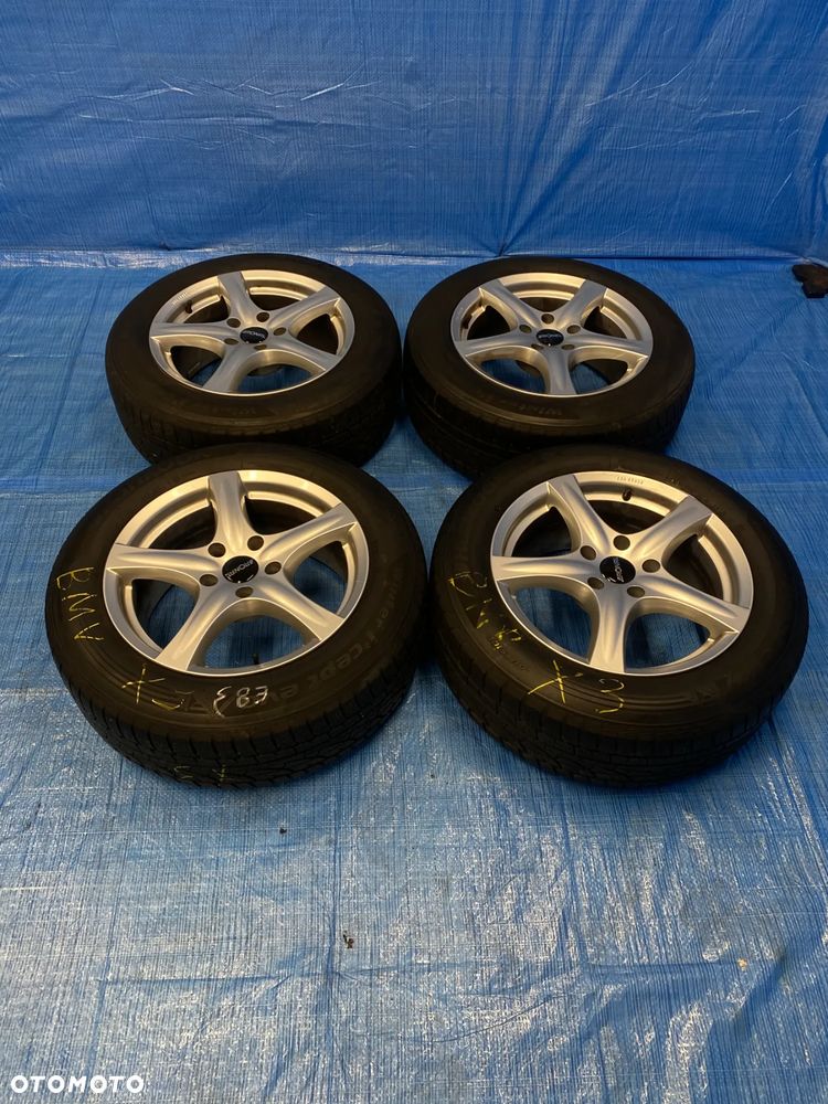 KOŁA KOŁO FELGA ALUMINIOWE ALUSY RONAL 8J 17" 5X120; 72,6mm ET35 OPONY HANKOOK 5,7mm BMW X1 X3 X5 3 SERIA 5 SERIA - 2