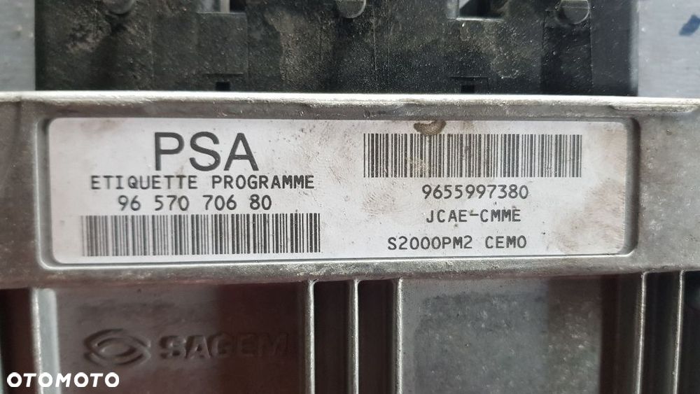 CITROEN C5 1.8 16VSTEROWNIK SILNIKA 9655997380 - 2