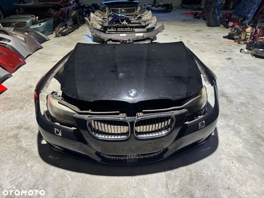 PRZÓD KOMPLETNY ZDERZAK MASKA PAS REFLEKTOR BMW E90 E91 LIFT BLACK SAPPHIRE - 1