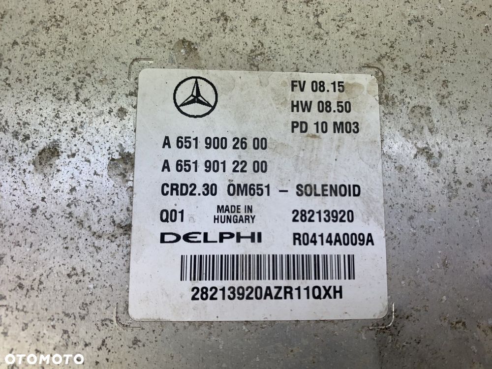 sterownik silnika komputer mercedes sprinter w906 2.2 cdi A6519002600 A6519012200 - 3