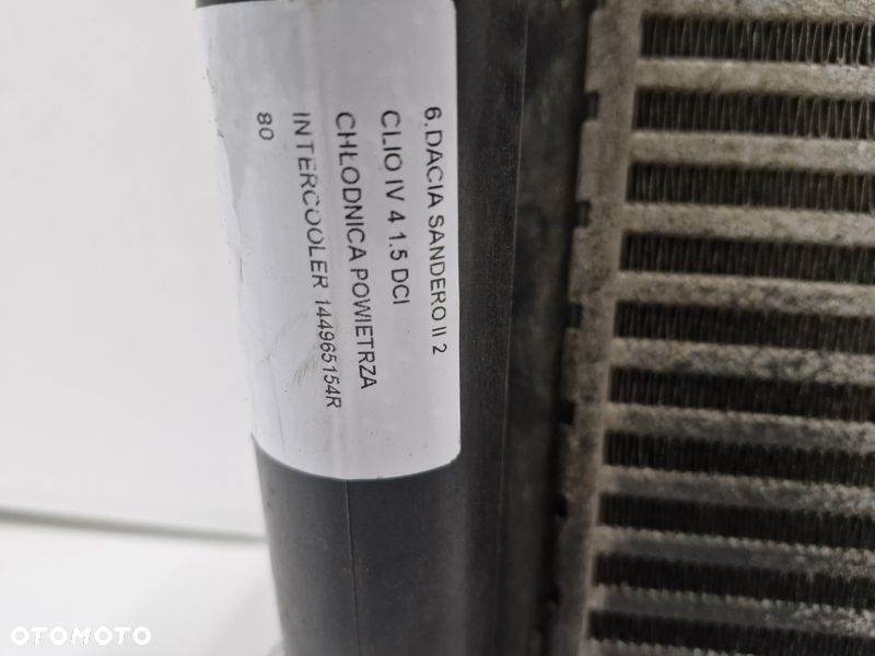DACIA SANDERO II 2 CLIO IV 4 1.5 DCI CHŁODNICA POWIETRZA INTERCOOLER 144965154R - 6