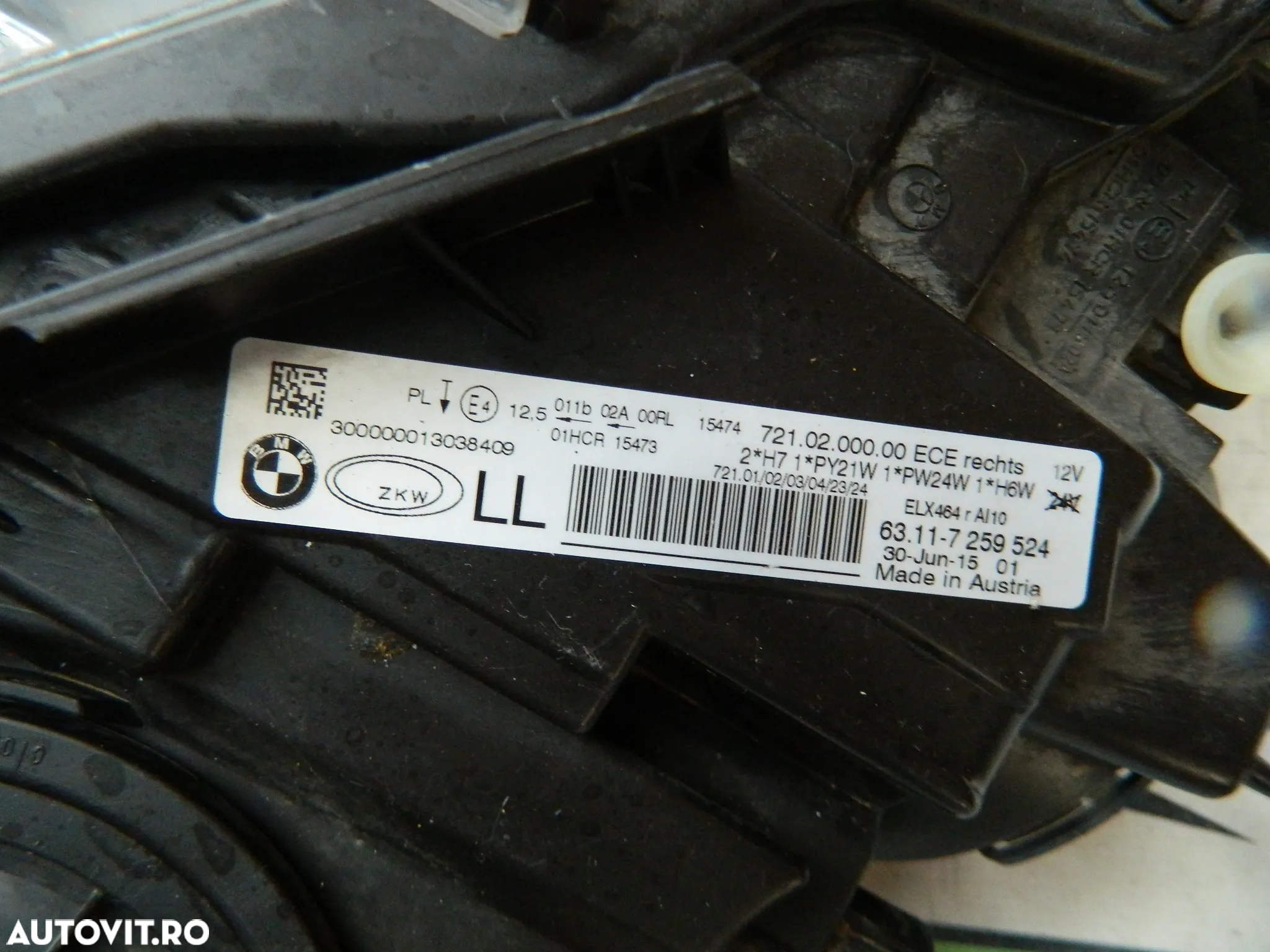Faruri,Far stanga dreapta original BMW seria 3 F30,F31 cod 6311-7359524 , 6311-7359523 - 4