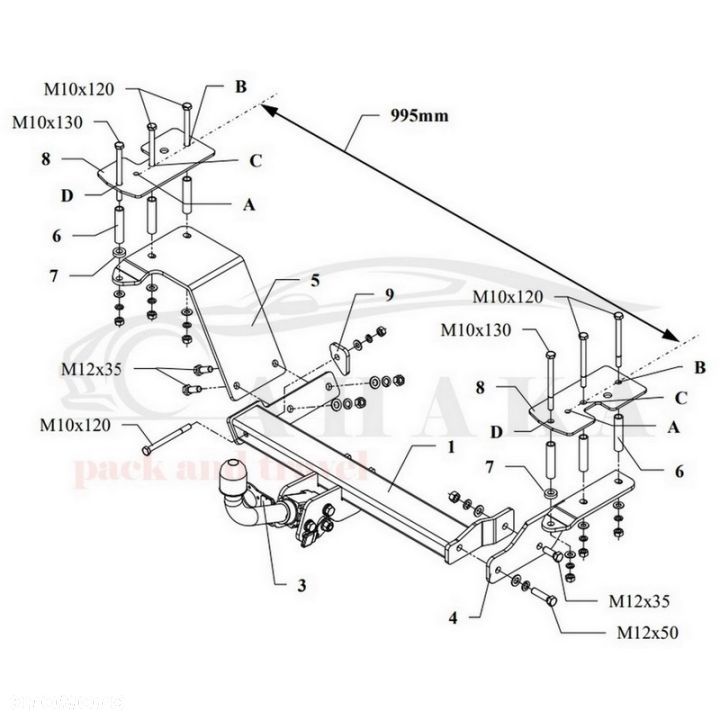 Hak Holowniczy Automat Do Chevrolet Rezzo Od 2005 - 3
