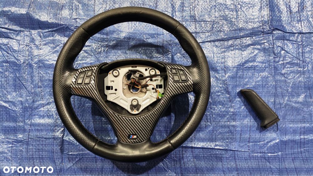 KIEROWNICA MULTIFUNKCYJNA M-PAKIET UCHWYT RĄCZKA DŹWIGNI RĘCZNEGO ZESTAW KOMPLET BMW E90 E91 E92 E93 E81 E82 E87 - 1