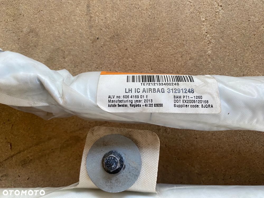 KURTYNA PODUSZKA AIRBAG PRAWA LEWA VOLVO V70 III 31291248 31291249 - 2