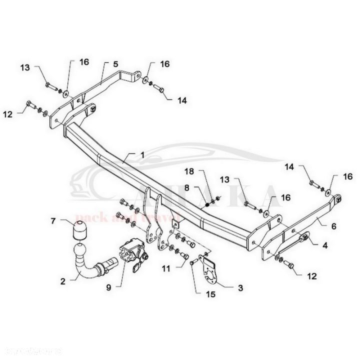 Hak Holowniczy Automat Do Renault Scenic Ii 2003-2009 - 3