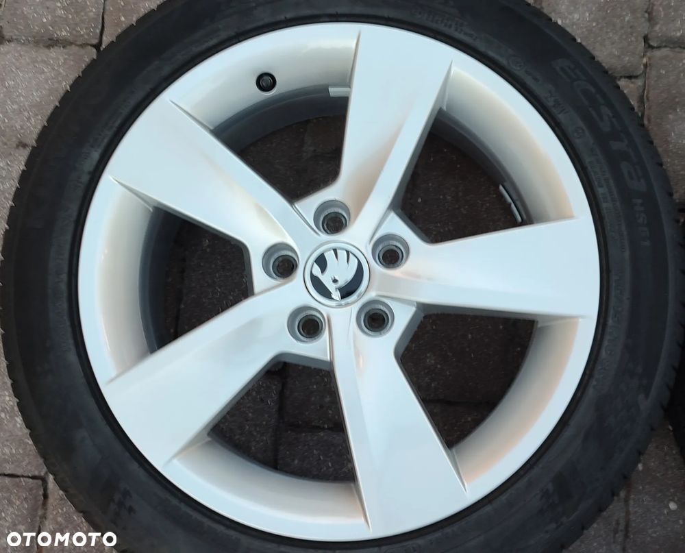 Koła Letnie Felgi Aluminiowe Oryg. Skoda Fabia III Skoda Rapid Vw Polo 16 Cali 5x100 Kumho 215/45/16 2019r 4szt. x 7,5mm Starogard Gdański Bdb !!! - 5