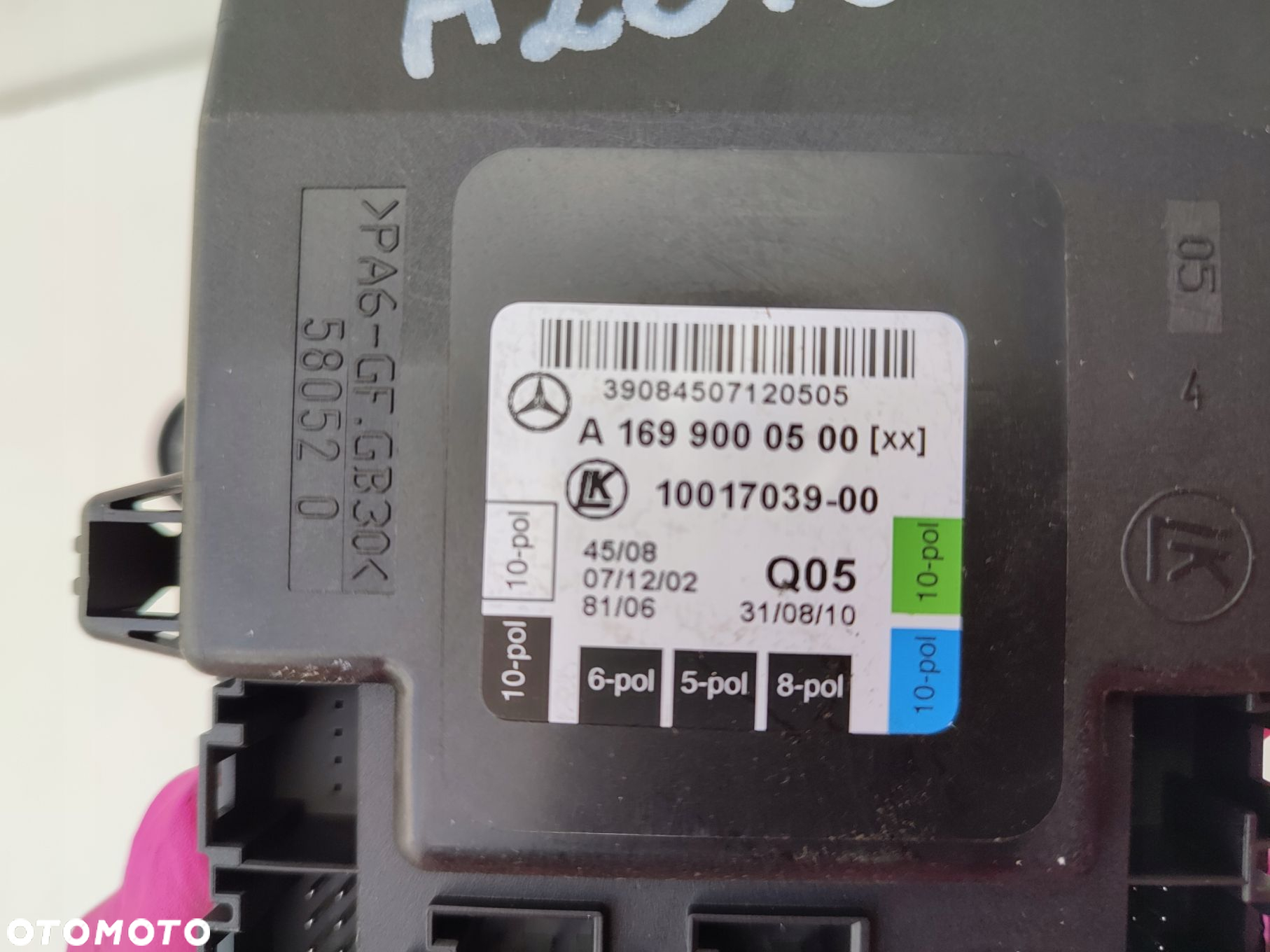 Moduł sterownik drzwi lewy przód kierowcy MERCEDES A KLASA W169 LIFT - 3