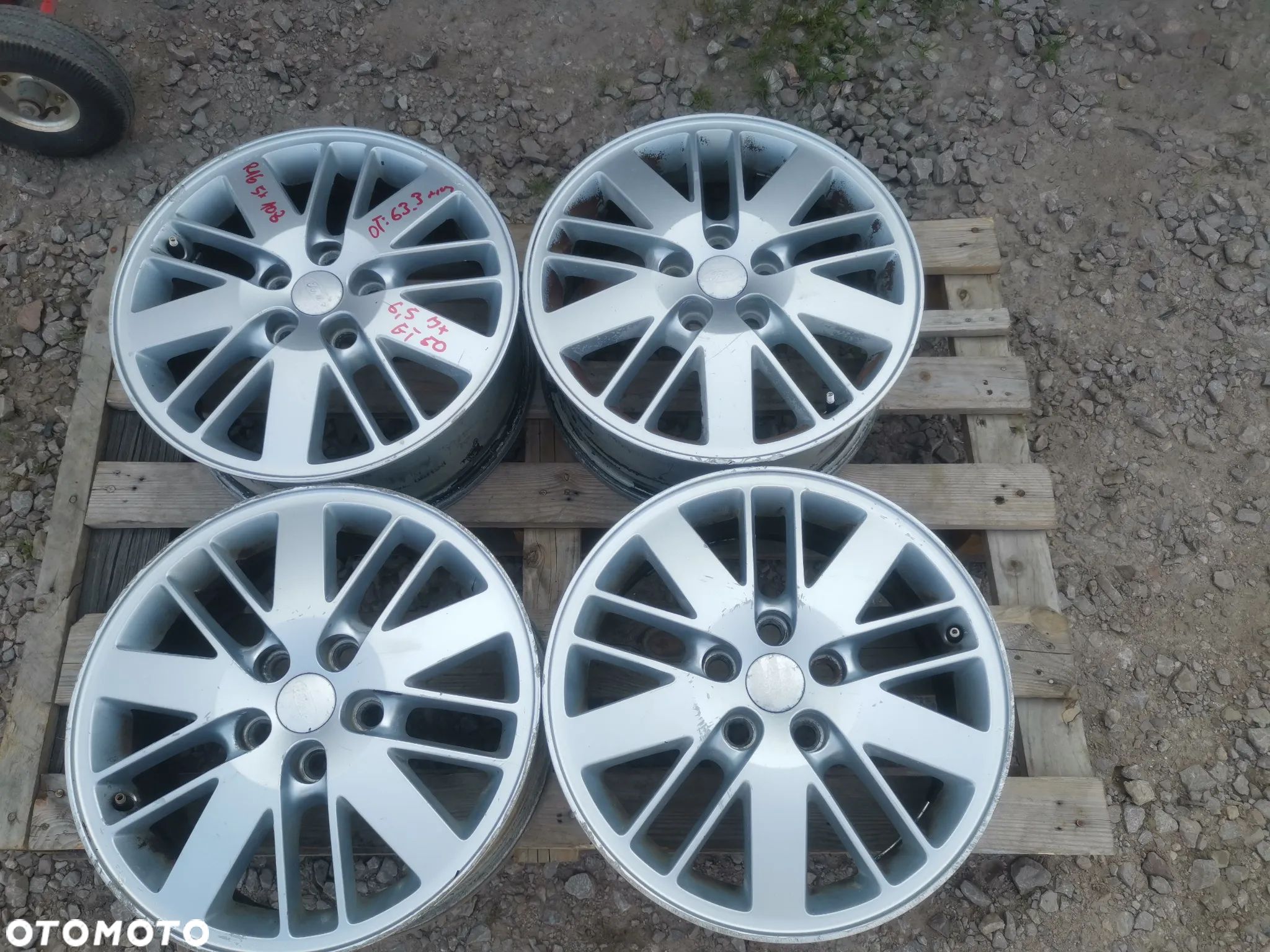 ALUFELGI Felgi Aluminiowe FORD OE 5X108 R16 6,5 Jx Otwór Centrujący 63,3 6M21-1007-BB mm - 1