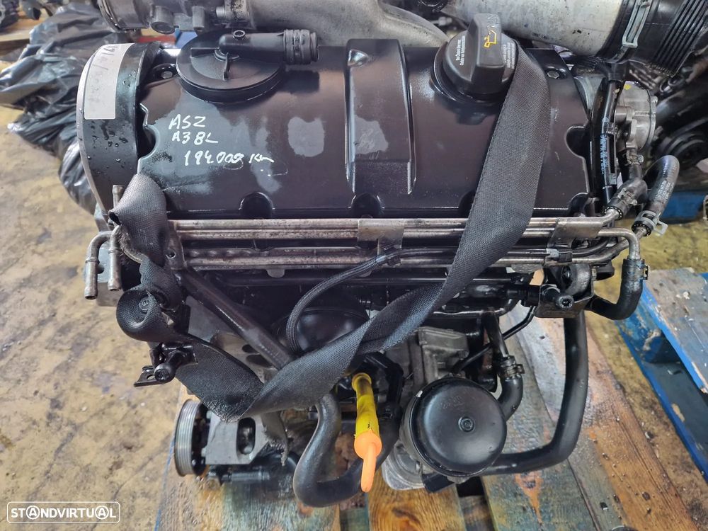 Motor usado ASZ VW GOLF 4 1.9 TDI 130CV AUDI A3 8L BORA LEON TOLEDO PD INJETORES BE - 4