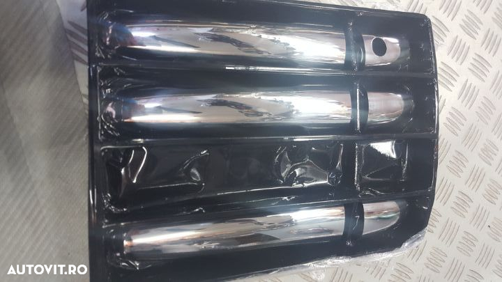 Manere usi inox Mercedes VITO W639 2004-2013 husa capota,oglinzi cromate - 6
