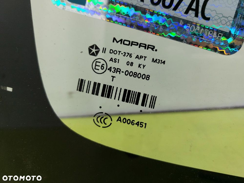 Szyba przednia CZOŁOWA DODGE CALIBER 2006–2011 ZIELONA - 3