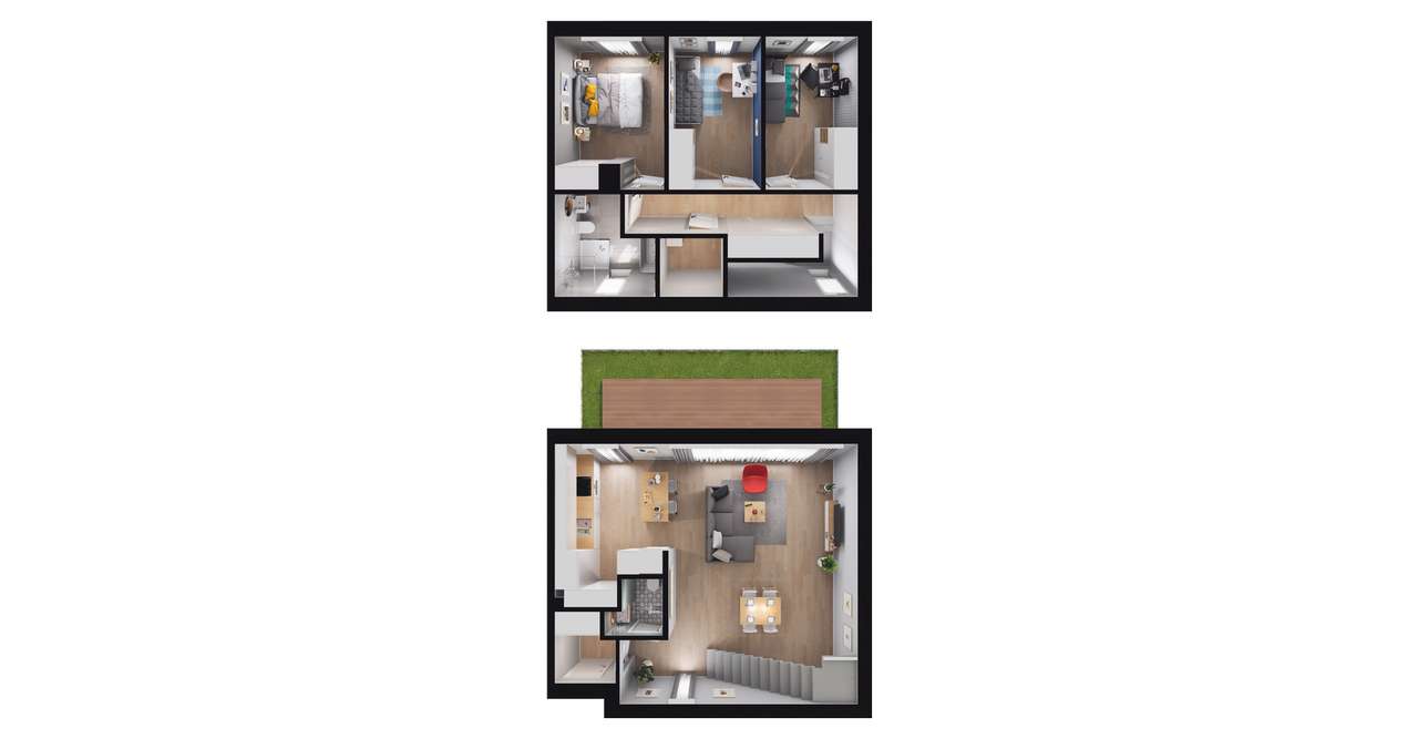 4-pokojowy dom 89m2 + ogródek Bezpośrednio - Pełny obrazek: 3/20