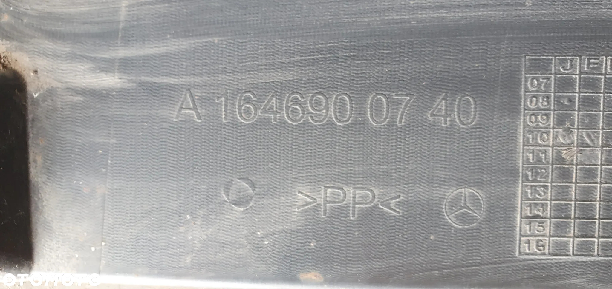 Nakładka listwa progowa osłona lewa Mercedes ML W164 A1646900740 - 8