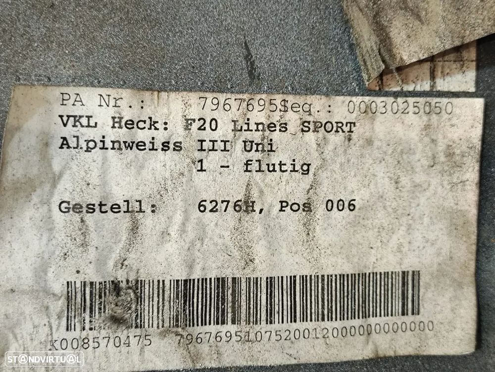 Parachoques Traseiro Tras Original BMW Serie 1 F20 F21 Sport 2011 a 2015 - 10