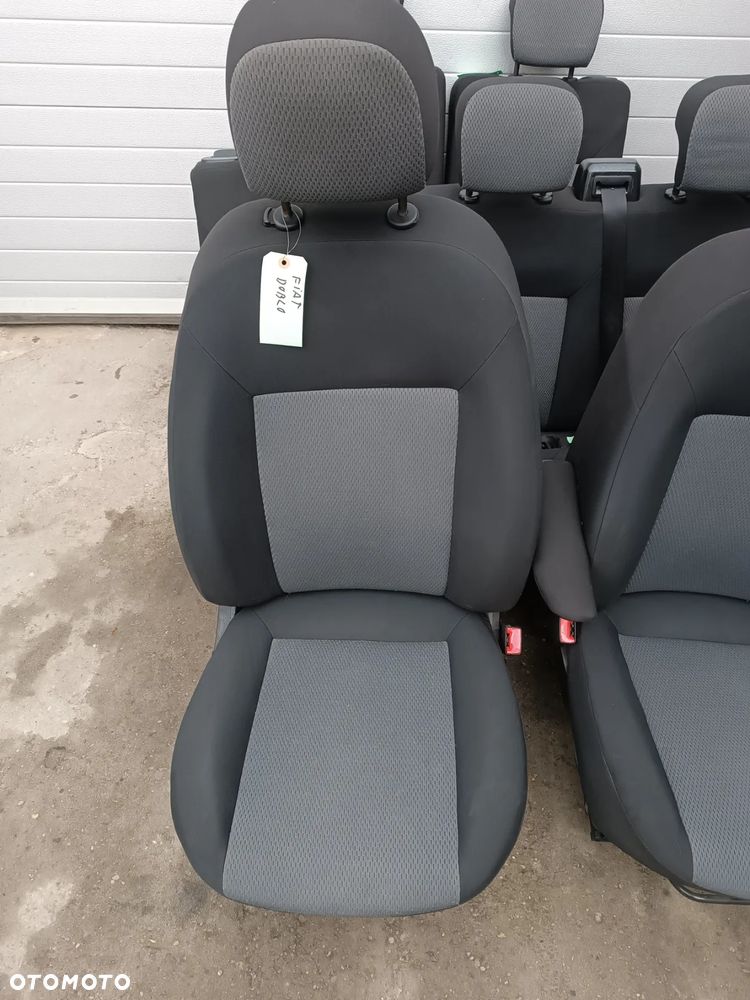 FOTELE PRZÓD TYŁ 7 OSÓB WNĘTRZE KOMPLET  FIAT DOBLO II - 2