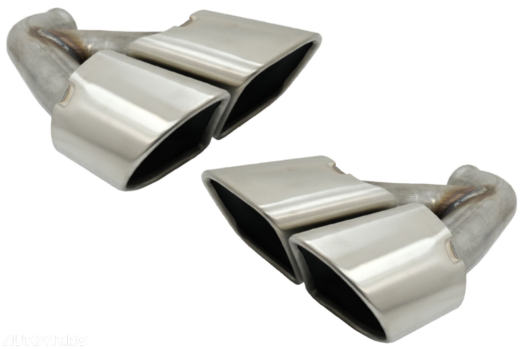 Ornamente Duble Evacuare compatibil cu Porsche Cayenne 92A Facelift (1 - 1