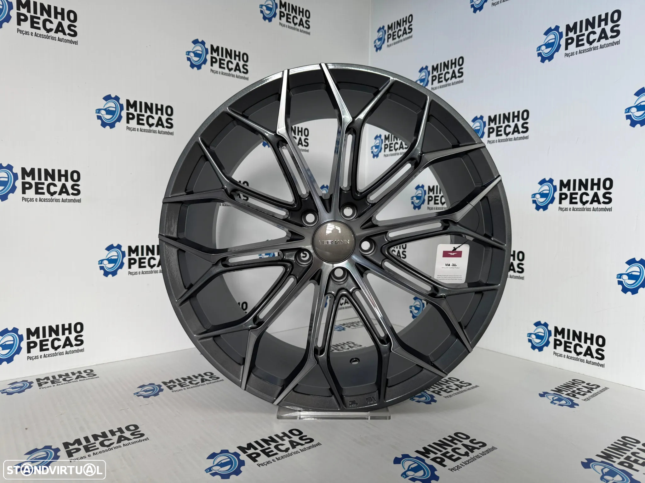Jantes Veemann V-FS41 em 19" (5x108) Gunmetal Machined - 8