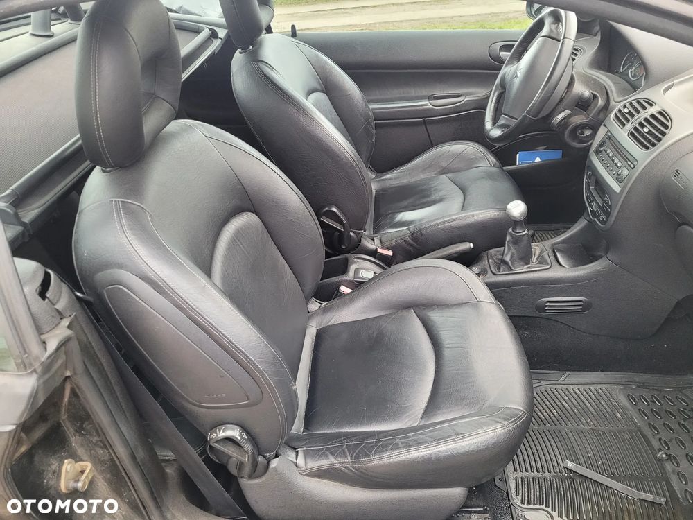 Fotel kierowcy pasażera kanapa Peugeot 206 CC Cabrio 2004r skóra - 5