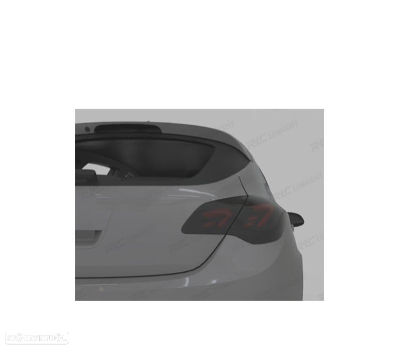CONJUNTO DE FAROLINS CARDNA PARA OPEL ASTRA J 09-15 VERMELHO FUMADO - 3