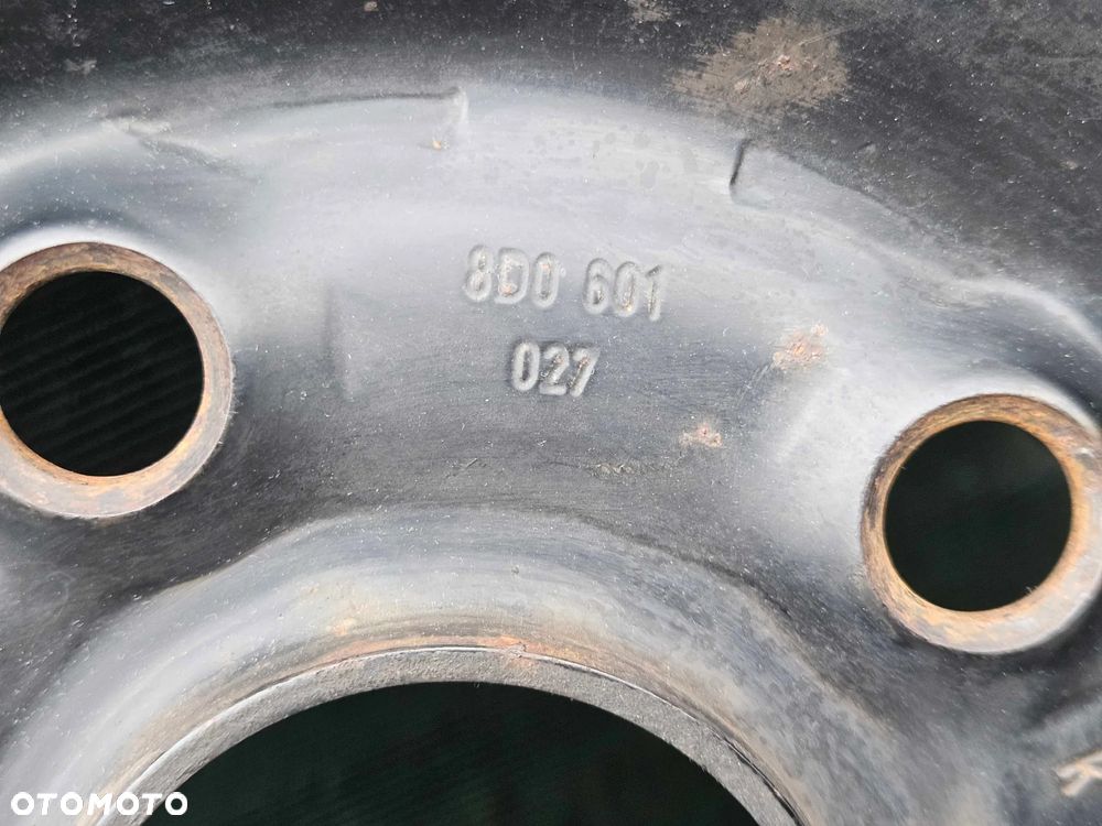 Koło 8D0601027 Felga Blaszak Zapasowe Zapasówka R15 5x112 6J ET45 195/65 VW Passat B5 Audi A4 B6 Skoda Seat - 6