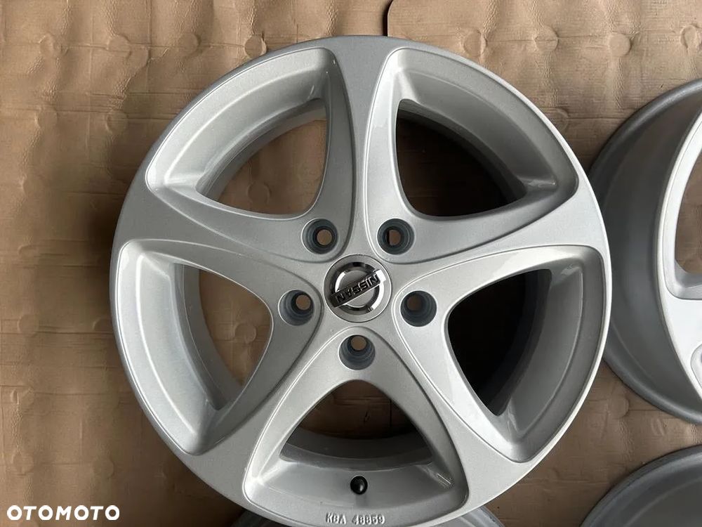 4x FELGI ALUMINIOWE Nissan alufelgi Komplet R16 6.5" ET43 5x114,3 KBA 48859 - 5