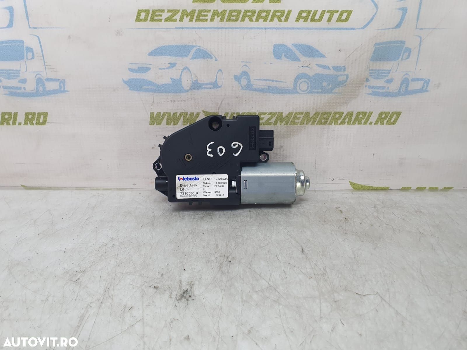 Motoras trapa panoramica 1732593a BMW Seria 3 F34 [facelift] [2015 - - 2