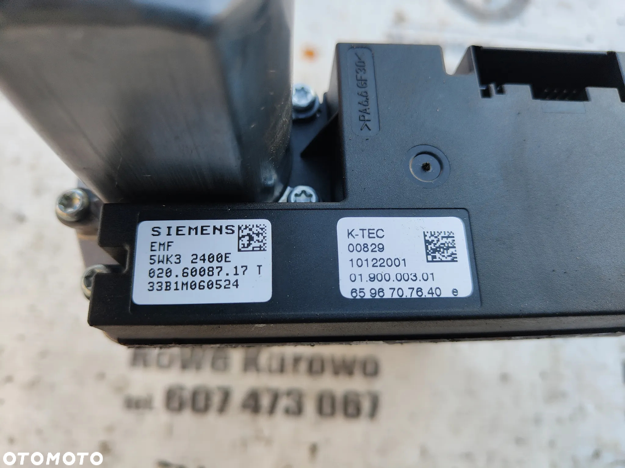 BMW E65 E66 Hamulec Ręczny Elektryczny 6760702 - 4
