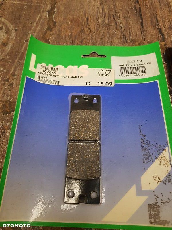 Klocki hamulcowe Lucas MCB 564  Aprilia / Derbi / Simson / Malaguti - 2