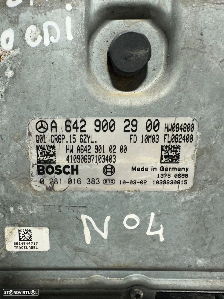 .Centralina Motor Bosch Mercedes Benz 3.0 CDi OM642 642 A6429002900 0281016383 2006 - 2018 - 7