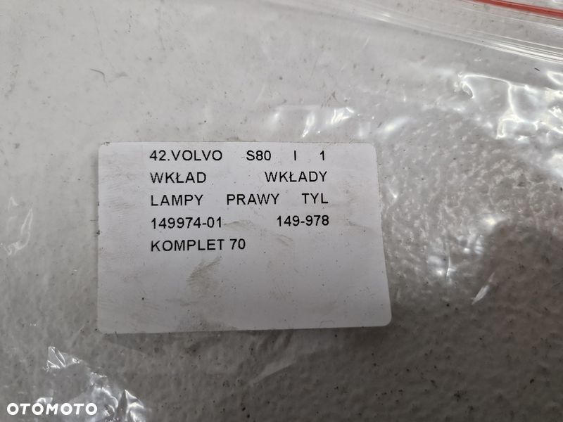 VOLVO S80 1 I WKŁAD LAMPY PRAWY TYŁ KOMPLET 149974-01 149-978 - 5