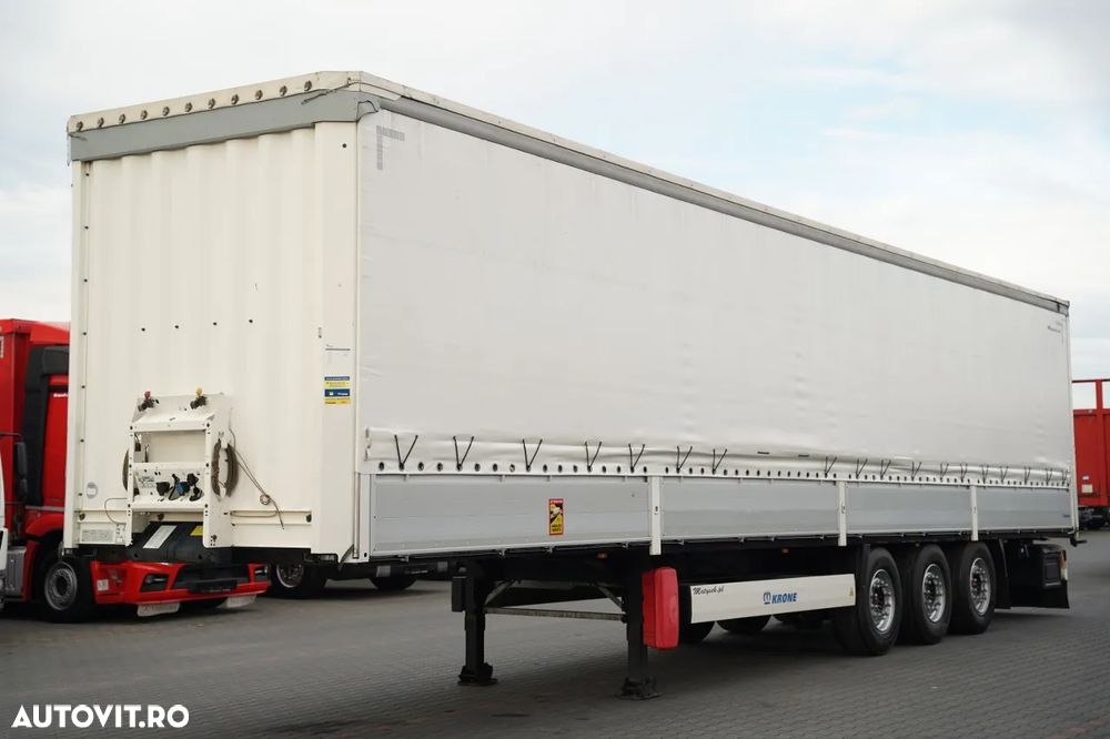 Schmitz Cargobull / SEMIREMORCĂ CU OBOARE ȘI PRELATĂ / STANDARD / AXĂ RIDICABILĂ / AXE SAF / - 1