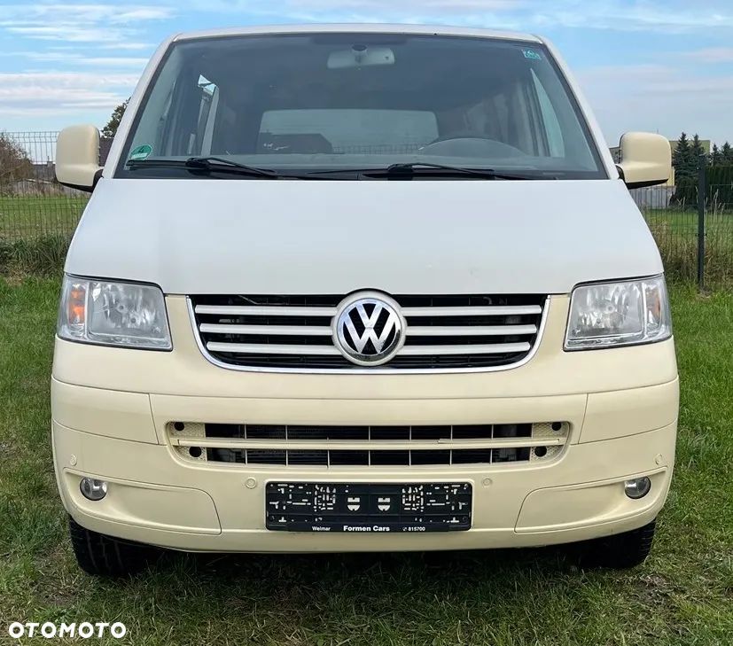 Przód kompletny R902 BIAŁY zderzak lampy maska pas przedni chłodnica błotnik parktronik VW T5 1.9 2.5 TDI CARAVELLE DOKA TRANSPORTER - 1