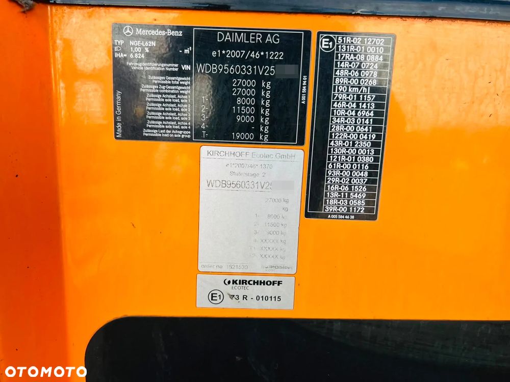 Mercedes-Benz Econic 2635 EURO6/ ZOELLER/MAŁY PRZEBIEG/ Sorowadzony z DE - 24
