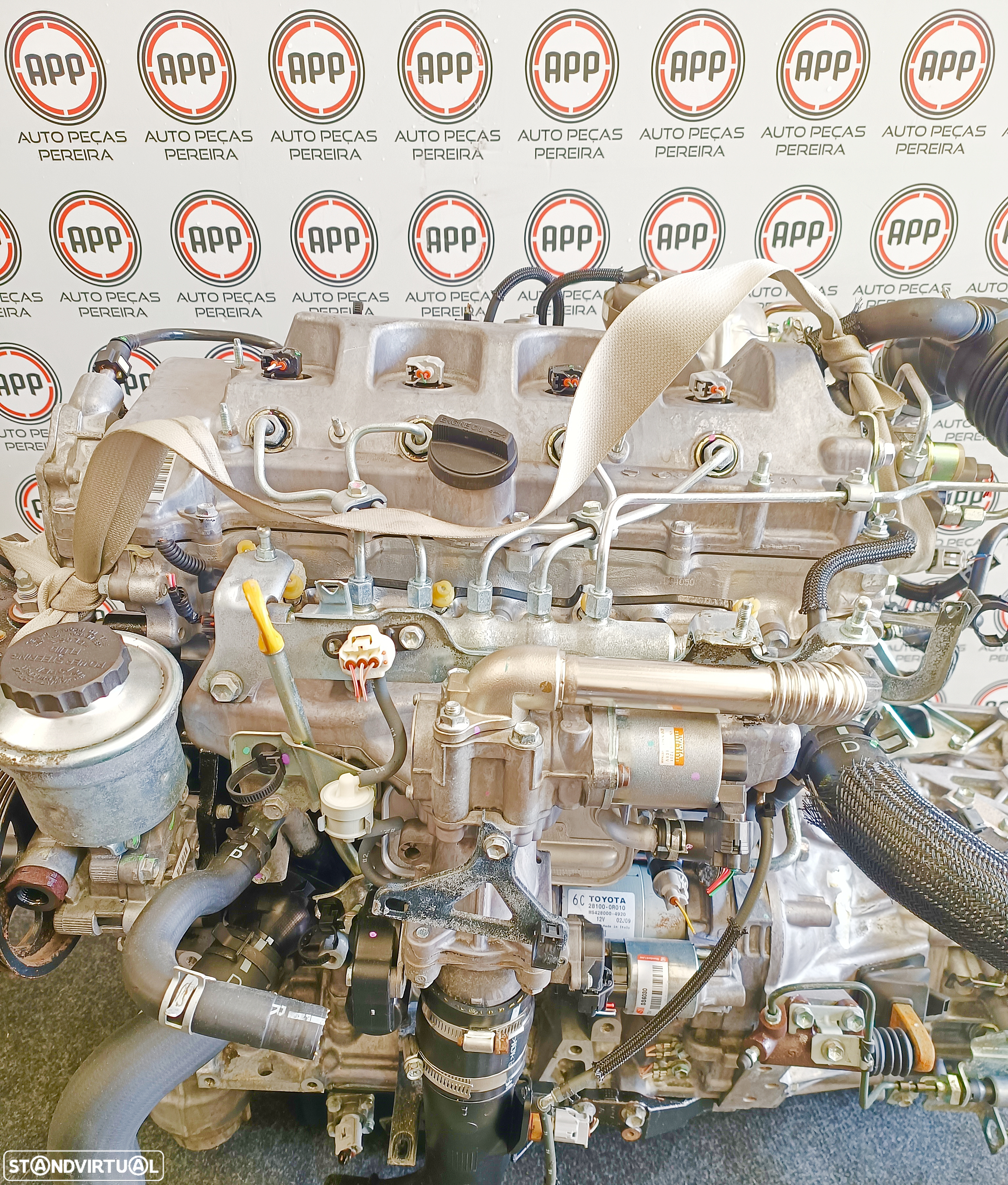 Motor Toyota Avensis T25 de 2008, 2.0 D4D, referência 1AD-TMI-FTV, aproximadamente 163700 KMS . - 2