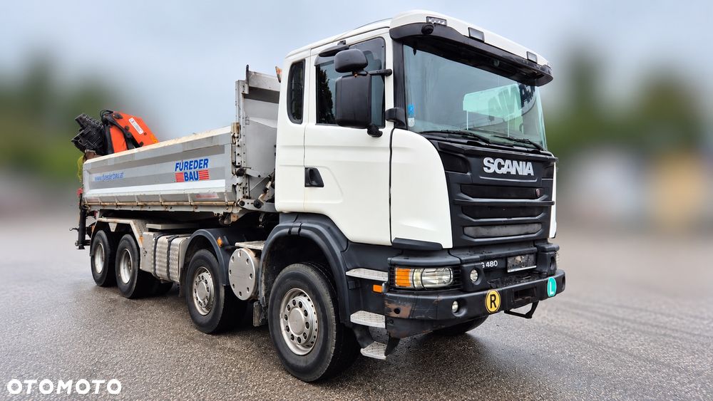 Scania G480 8x4 wywrotka 3 Stronna Bordmatic dźwig Palfinger PK23002 - 2