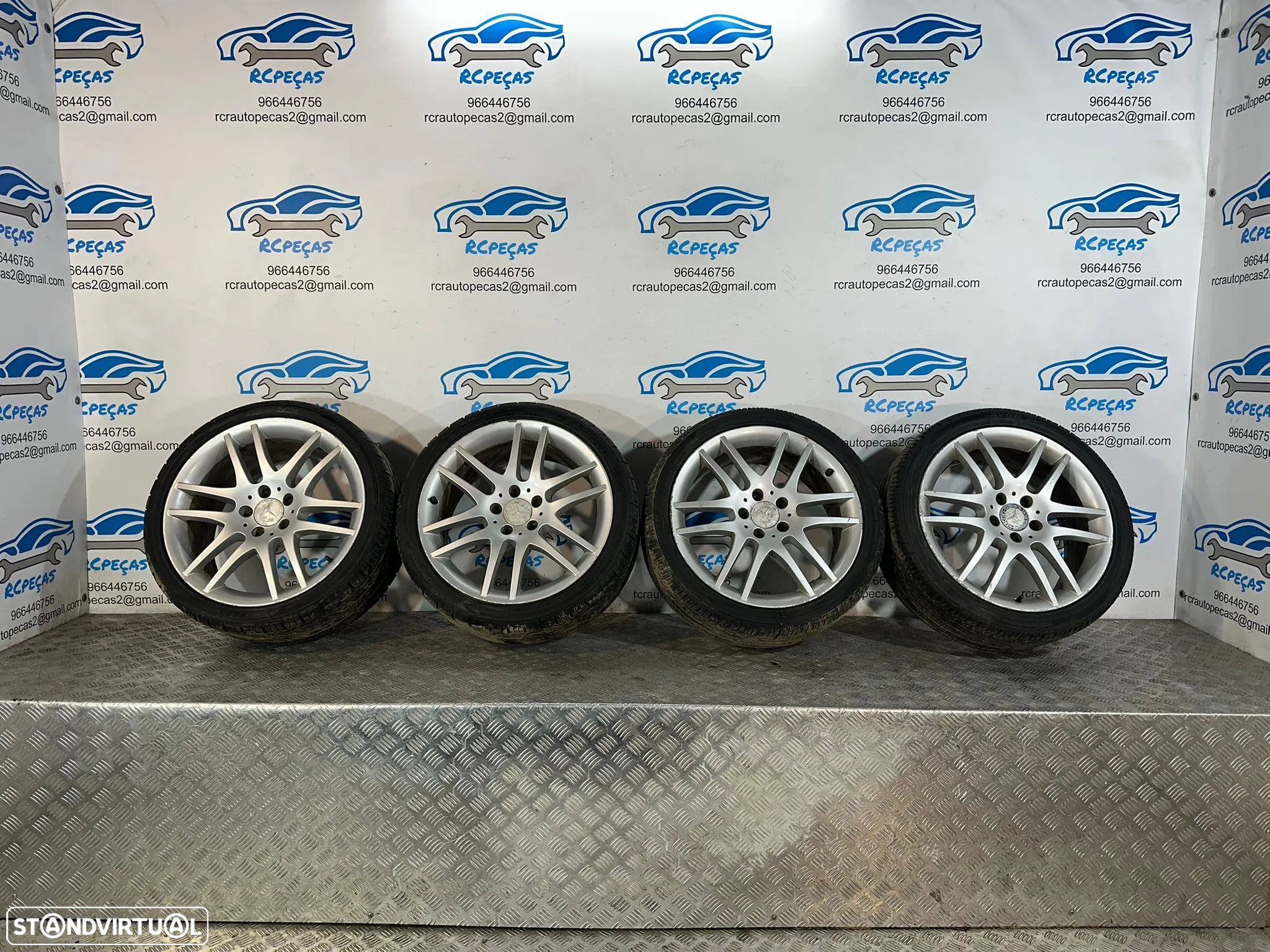 . Conjunto Jantes 18 Originais AMG Mercedes Benz 5x112 7,5J 8,5J ET36 ET30 - 1