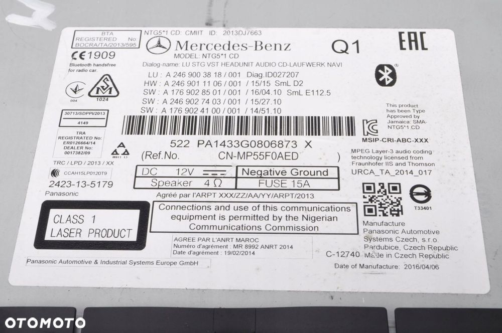 MERCEDES X117 W117 RADIO NAWIGACJA A2469011106 - 6