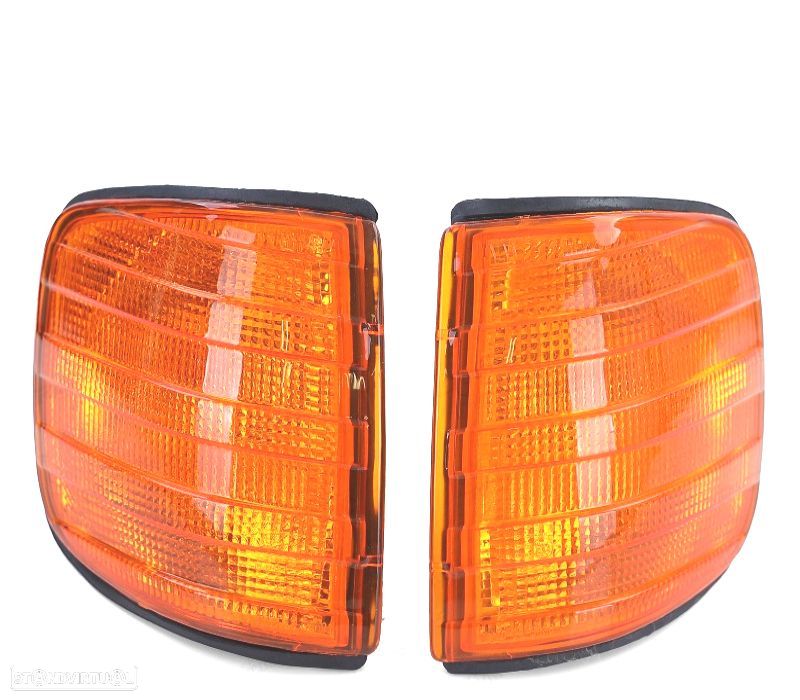 PISCAS FRONTAIS MERCEDES S-CLASS W126 79-91 LARANJA - 1
