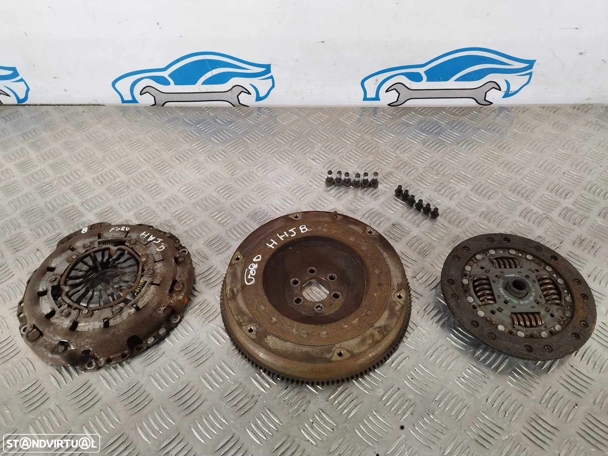 EMBRAIAGEM MONOMASSA FORD FIESTA V 5 MK5 1.6 TDCI 16V 90CV HHJB 5S617550CA 9649014980 9653455980 FUSION FOCUS II 2 MK2 PEUGEOT 307 - 2